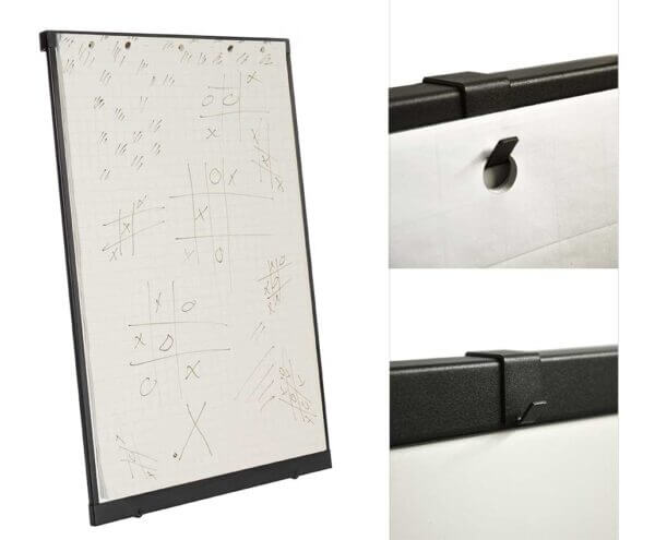 Draagbaar en verrijdbaar whiteboard - flip-over voor aan de muur of op tafel