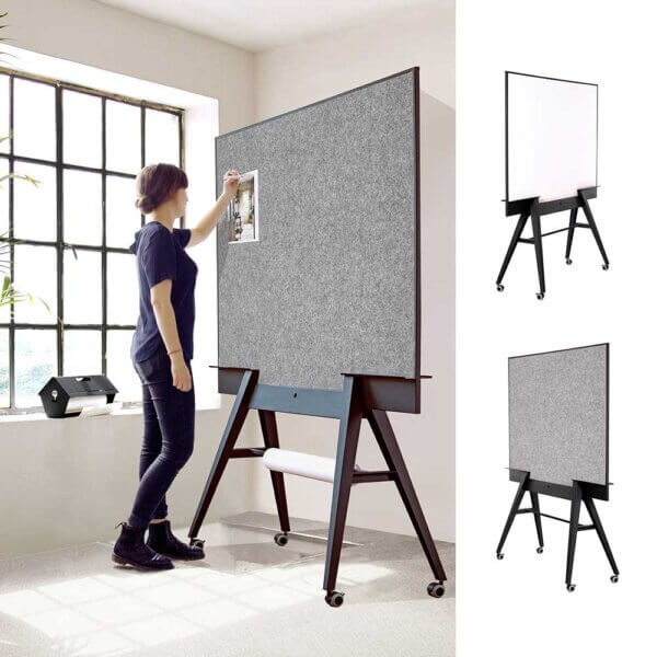 UIL pinboard magnetic mobile whiteboard