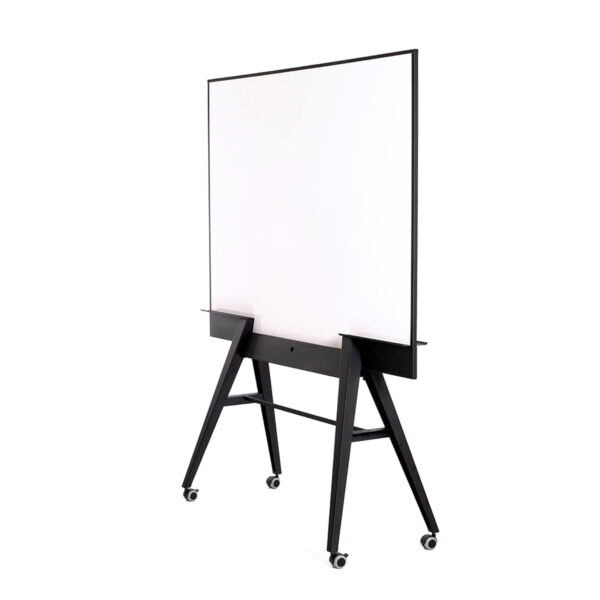 Stijlvol dubbelzijdig groot whiteboard, verrijdbaar en magnetisch, wit blijvend