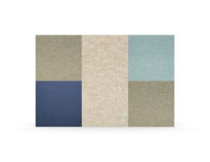 KIEZEL Akustik Panele Akoestisch prikbord blauw beige