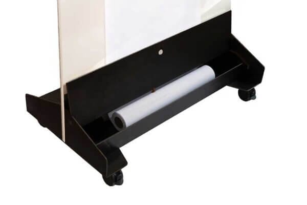 Pad agileboard | mobile Whiteboard-Pinnwand mit Papierrollenhalter