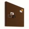 Akoestisch vilt prikbord bruin
