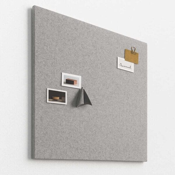 Akoestisch vilt prikbord grijs