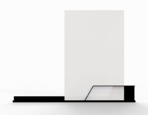 stijlvol magnetisch memobord | whiteboard formaat 60x100 cm kleur wit van StudioVIX