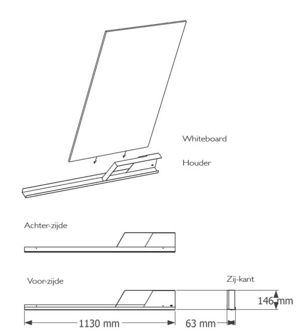WALLABY Magnetisch Memobord | Whiteboard
