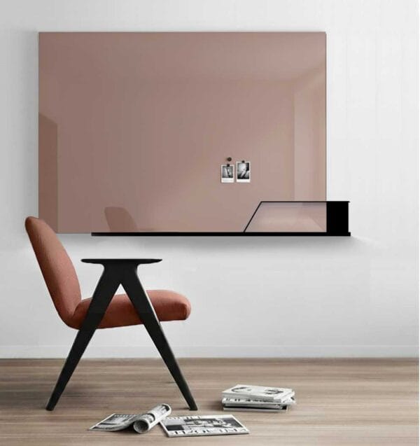 magnetisch memo board | whiteboard 120x100 cm van StudioVIX kleur rose