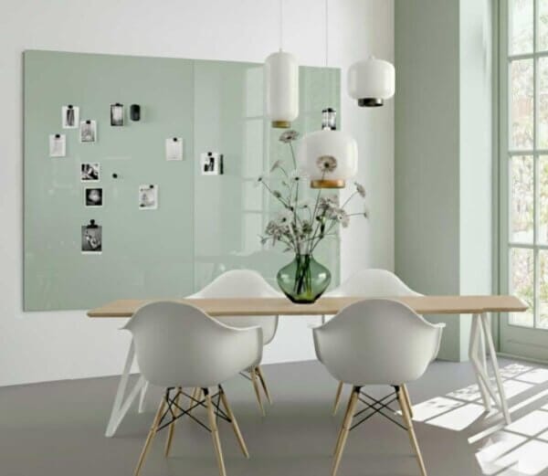 magnetisch memo board en whiteboard studioVIX-groen