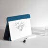 portable whiteboard MEREL kleur blauw