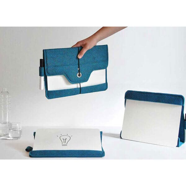 portable whiteboard MEREL kleur blauw